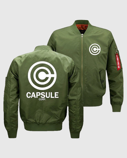 Dragon Ball Z Trunks Capsule Corp Green Bomber Jacket