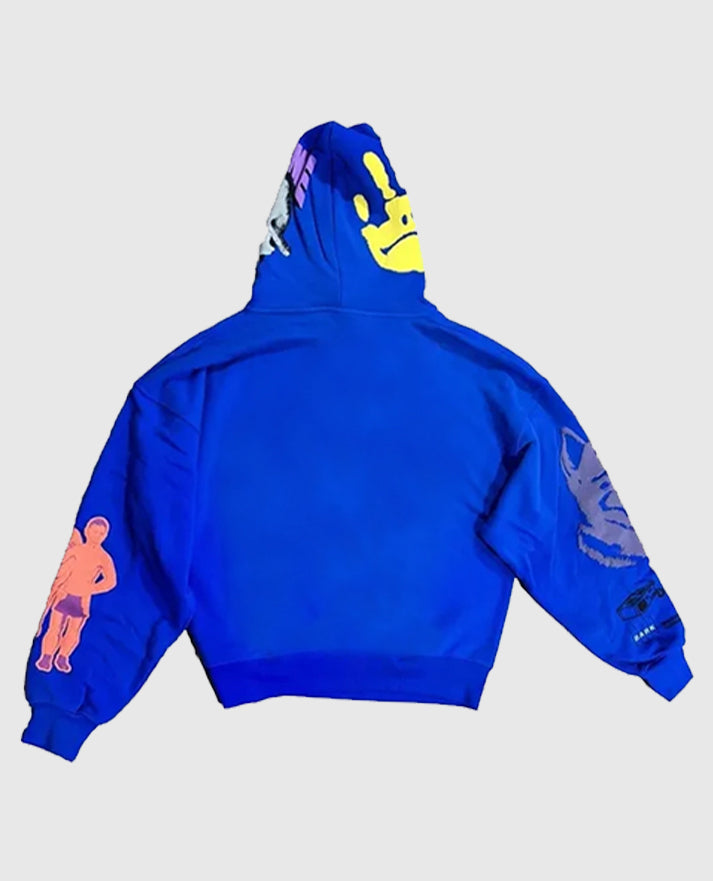 Drake Blue Fleece Pullover Hoodie