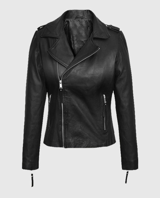 Elsa Pataky Black Leather Jacket