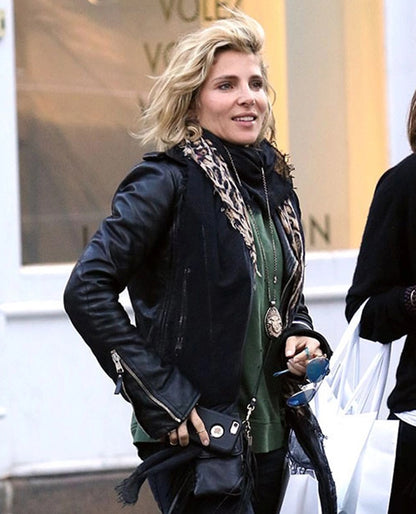 Elsa Pataky Leather Jacket