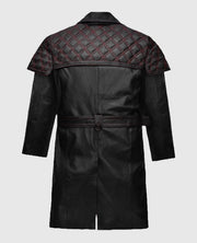 Elvis Presley Black Leather Long Coat