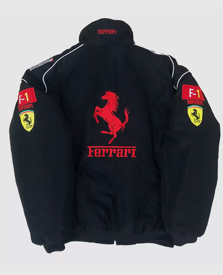 Ferrari Vintage Black F1 Jacket