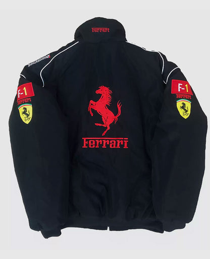 Ferrari Vintage Black F1 Jacket