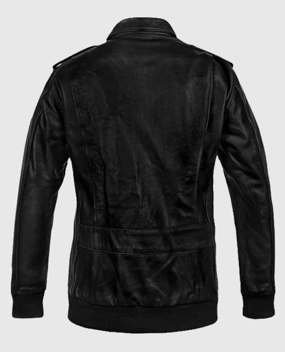 Flight Bomber A2 Leather Jacket For Men