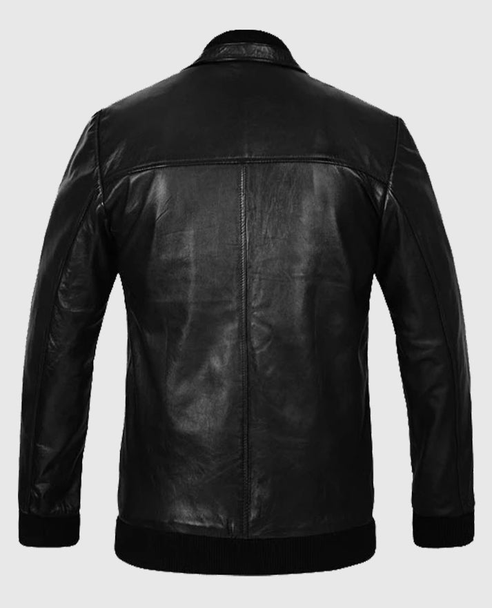 George Harrison Black Leather Jacket