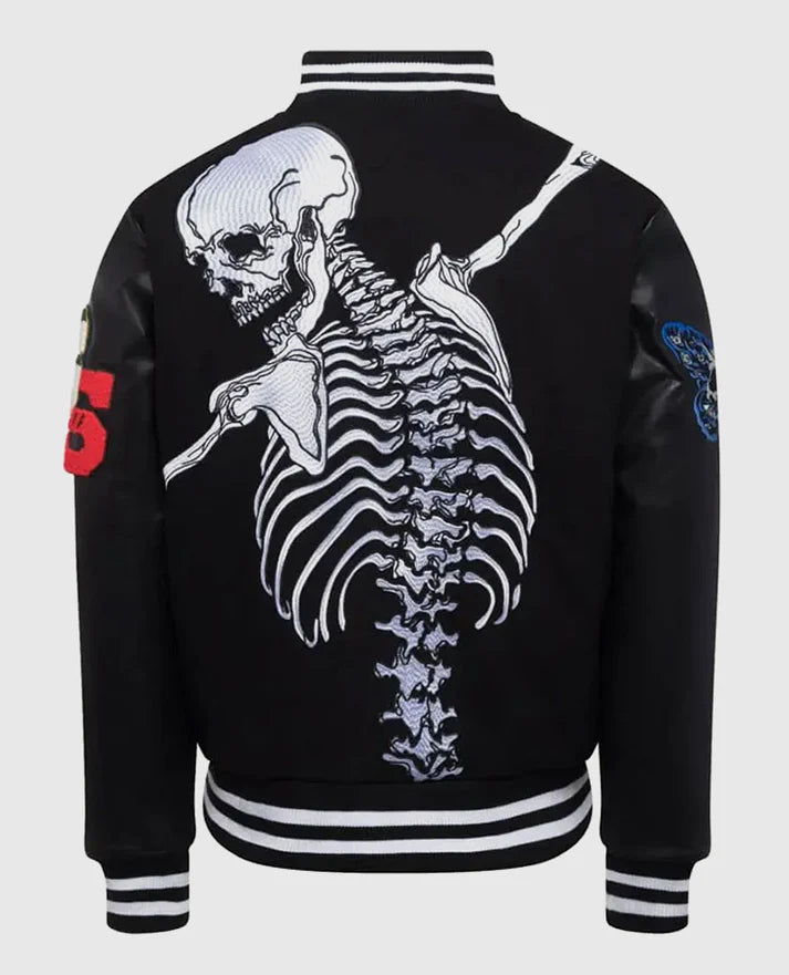Godspeed Skull Rod Bomber Halloween Black Jacket