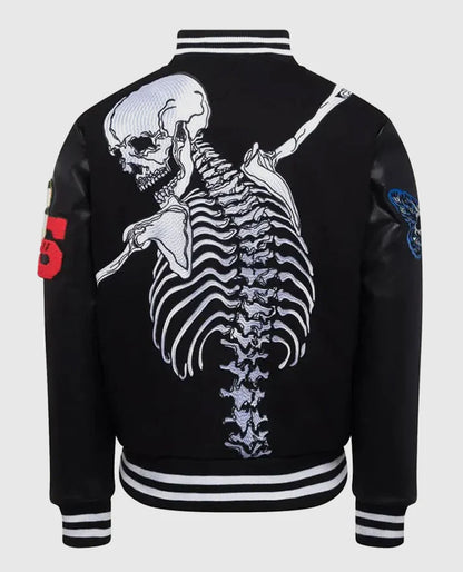 Godspeed Skull Rod Bomber Halloween Black Jacket