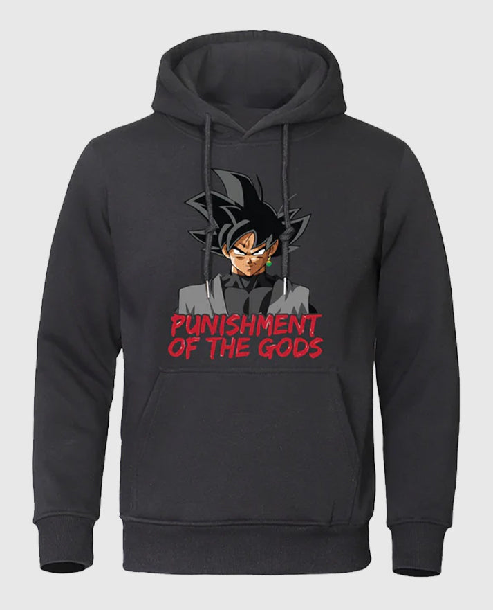 Goku Black Punishment Dark Grey Hoodie