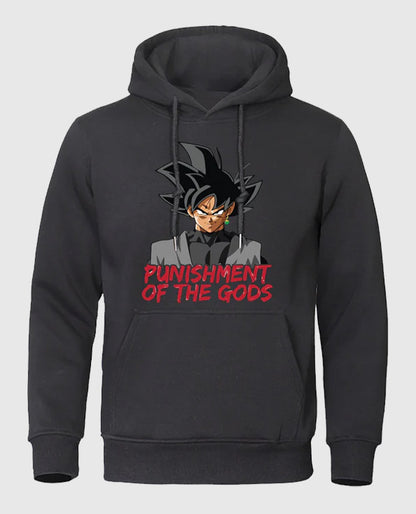 Goku Black Punishment Dark Grey Hoodie