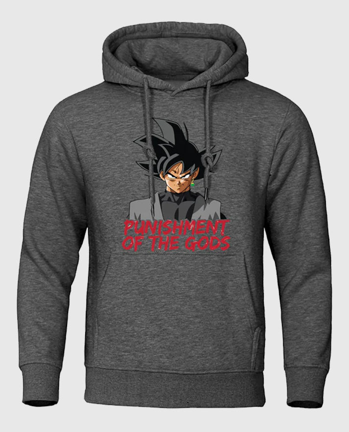 Goku Black Punishment Grey Hoodie