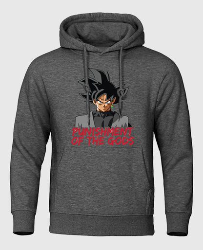 Goku Black Punishment Grey Hoodie