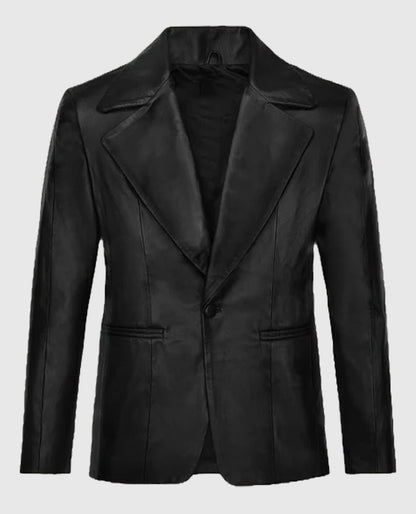 Grammy Awards 2021 Harry Styles Black Leather Blazer