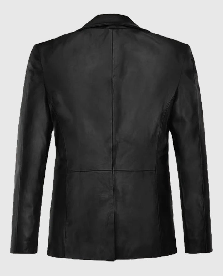 Grammy Awards 2021 Harry Styles Leather Black Blazer