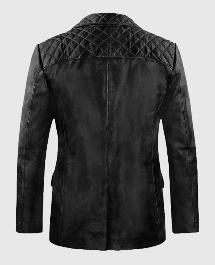  Harper Leather Blazer For Men 