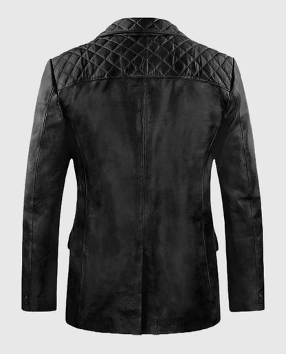  Harper Leather Blazer For Men 