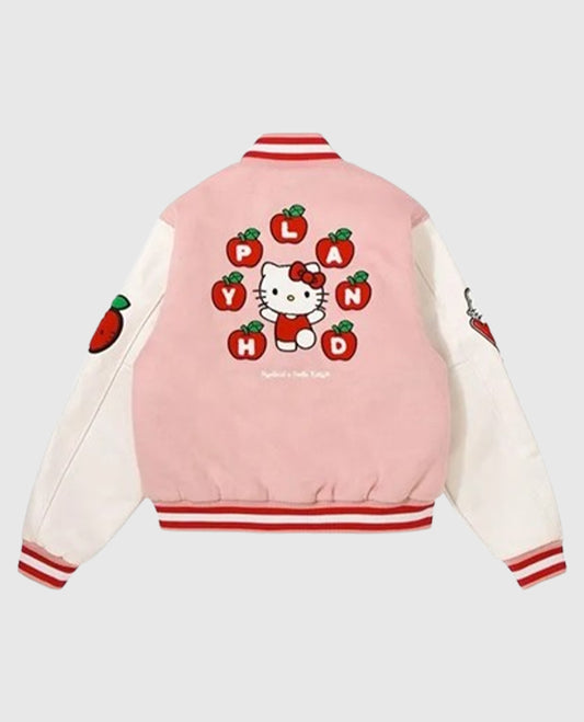 Hello Kitty Pink Varsity Jacket