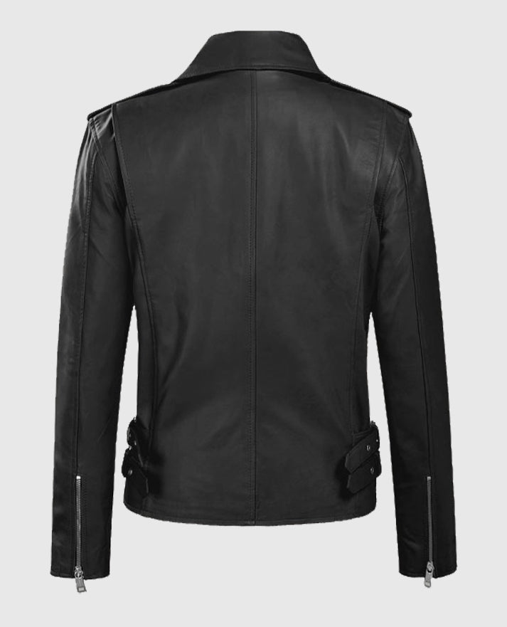 Hilary Duff Black Leather Jacket