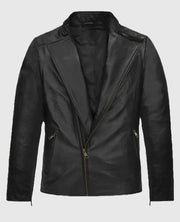Iron Man Black Leather Jacket