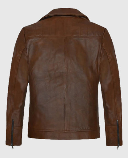 James Franco  Leather Brown Jacket