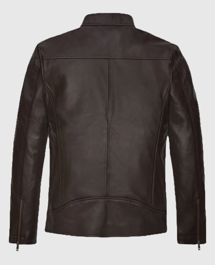 Jason Beghe Chicago P.D. Hank Voight Leather Brown Jacket