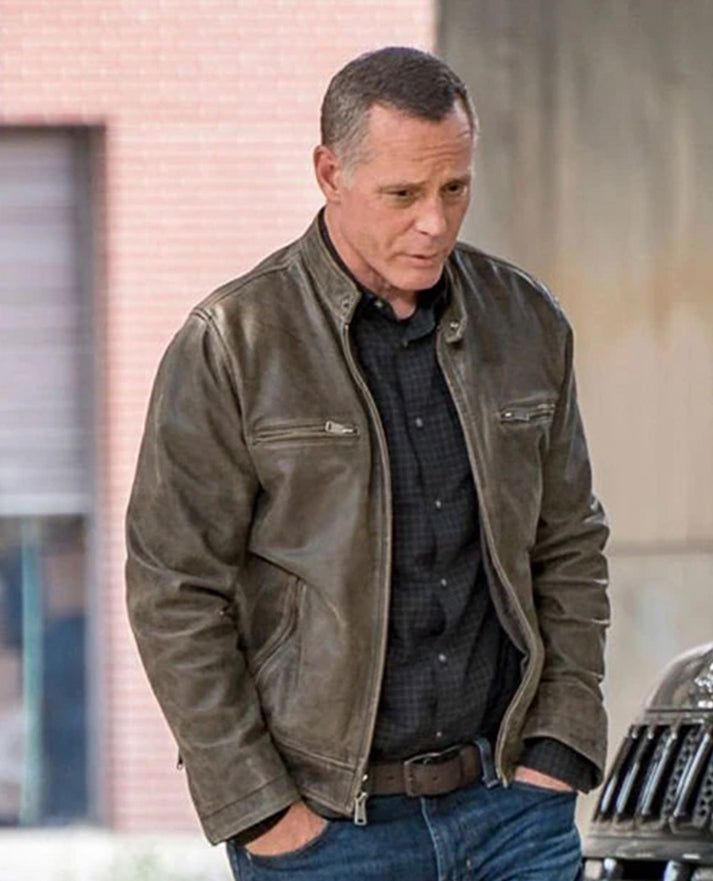Jason Beghe Chicago P.D. Hank Voight Leather Jacket