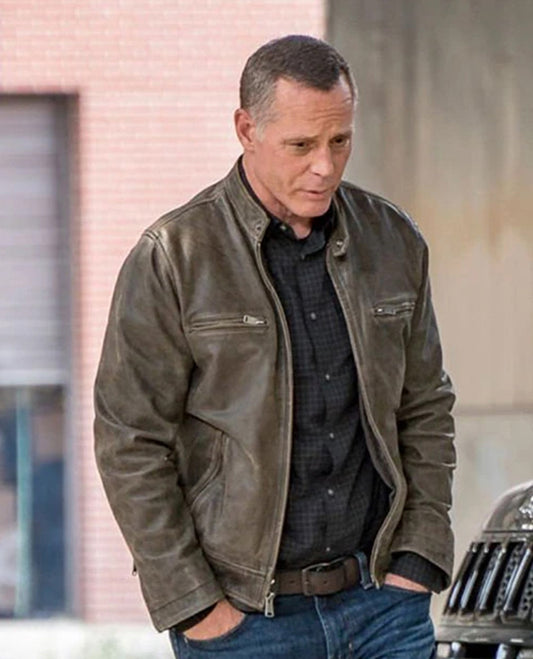 Jason Beghe Chicago P.D. Hank Voight Leather Jacket
