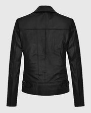 Jennifer Lawrence Black Leather Jacket