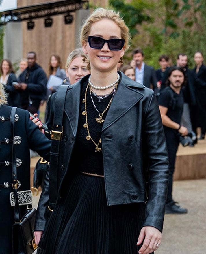 Jennifer Lawrence Leather Jacket