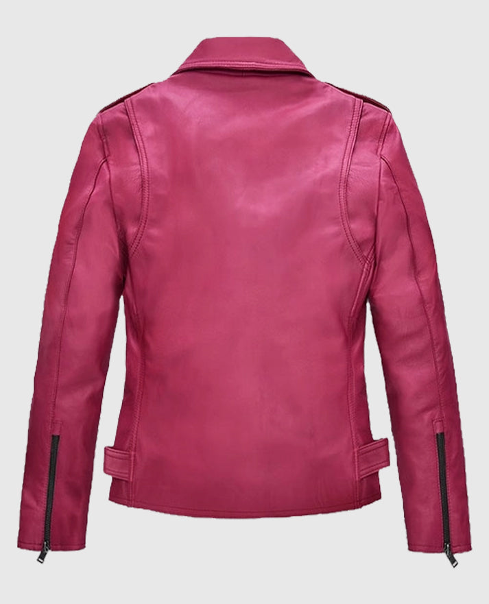 Jessica Alba Biker Leather Jacket
