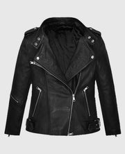 Jodie Comer Doctor Foster Black Leather Jacket