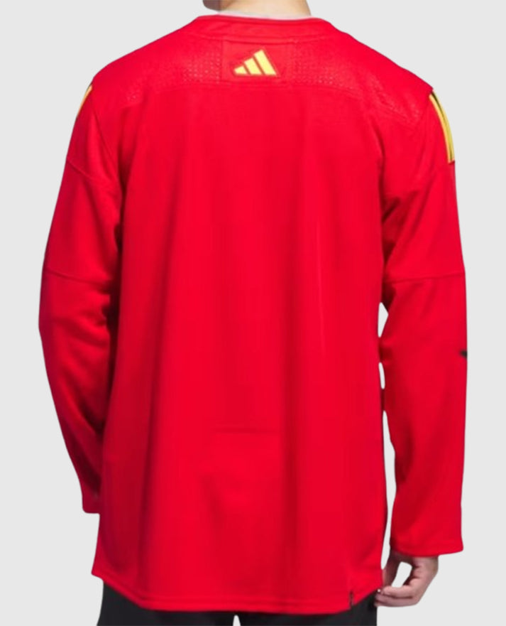 Justin Bieber NHL All-Star Red Pullover Jersey