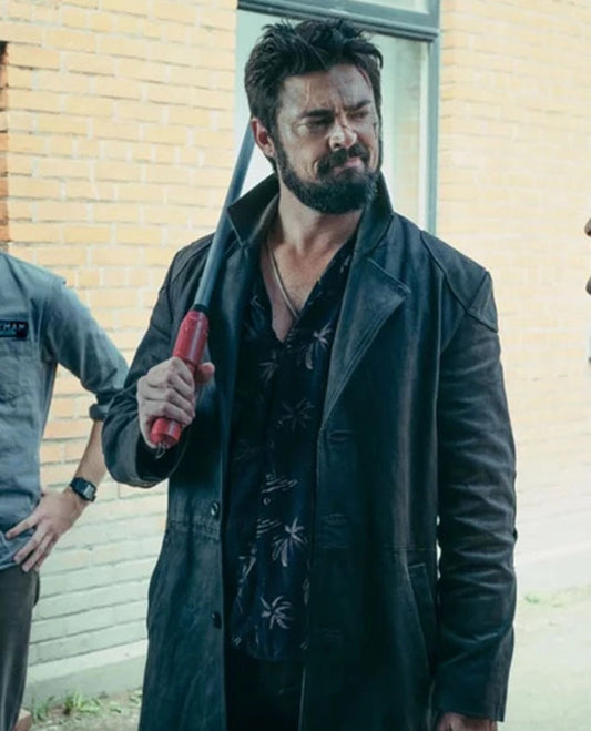 Karl Urban The Boys Leather Long Coat