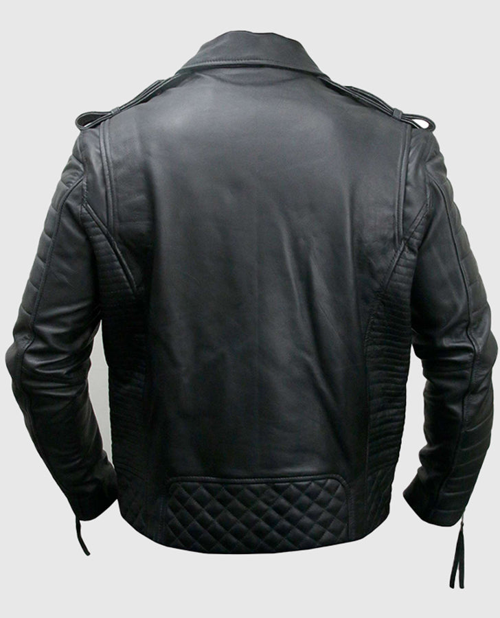 Kay Michael Black Biker Leather Jacket