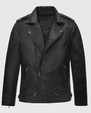 Kim Taehyung Black Leather Jacket
