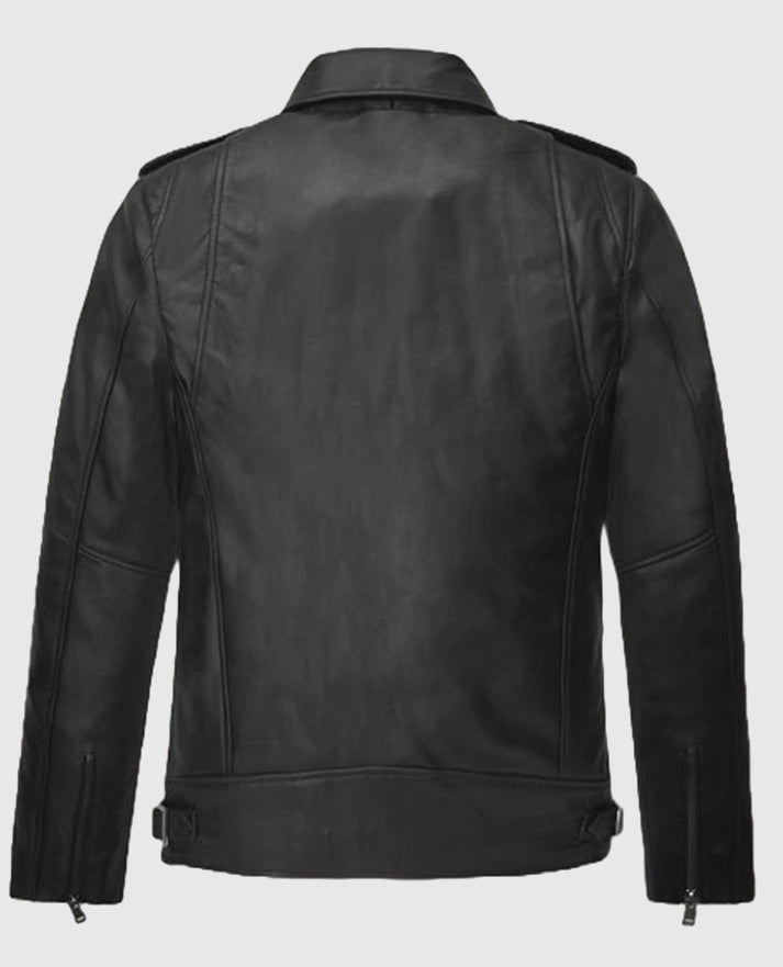 Kim Taehyung Leather Black Jacket