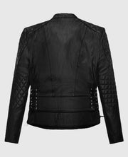 Kristen Stewart Black Leather Jacket