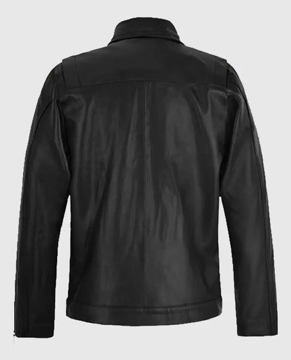 LeBron James Black Leather Jacket