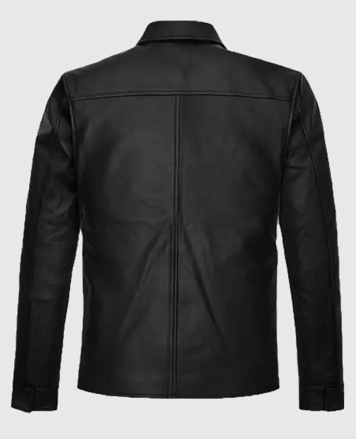 Lionel Messi Black Casual Leather Jacket