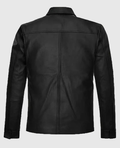 Lionel Messi Black Casual Leather Jacket