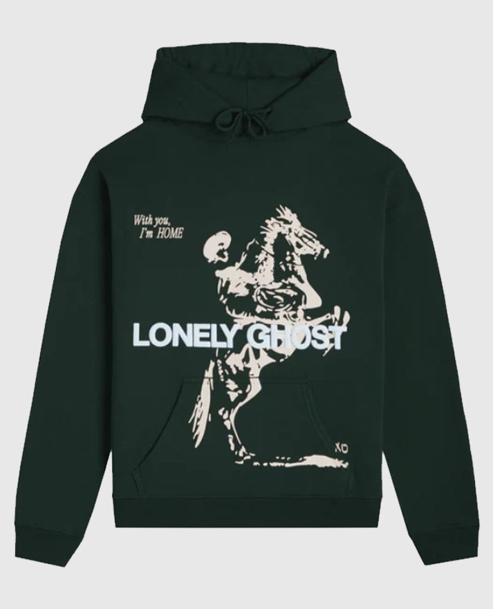 Lonely Ghost Feel Like Home Green Hoodie