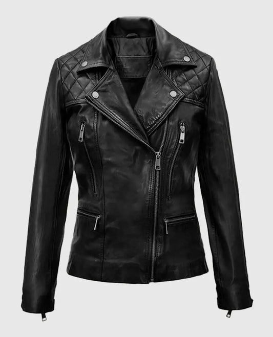 Lauren German Lucifer Biker Leather Jacket
