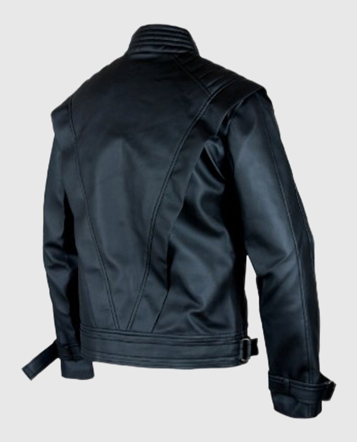 Michael Jackson Thriller Black Leather Jacket