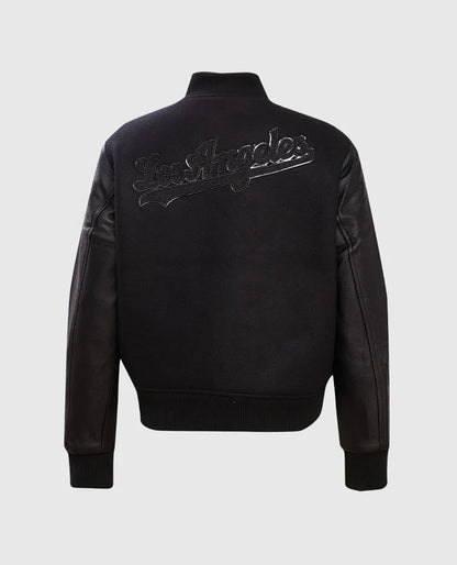 MLB Los Angeles Dodgers Women's Black Varsity Jacket