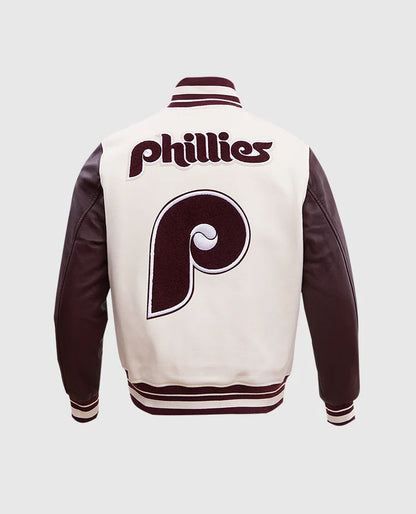 MLB Philadelphia Phillies Men's Rib Wool Jacket