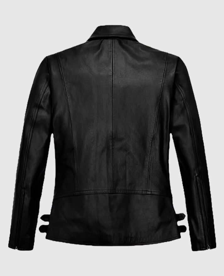 Marion Cotillard Black Leather Jacket