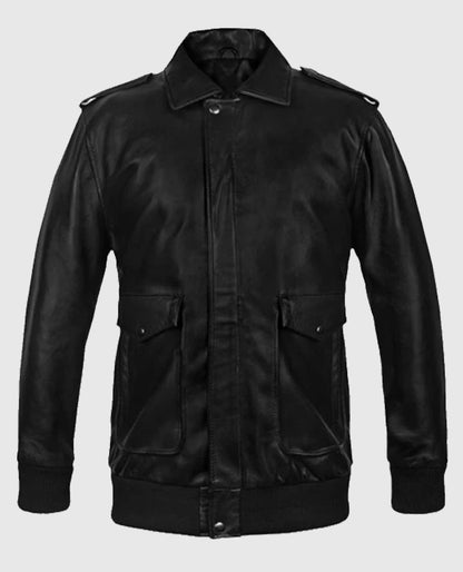 Men's Flight Bomber A2 Leather Jacket