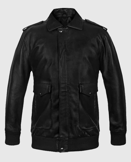 Men's Flight Bomber A2 Leather Jacket