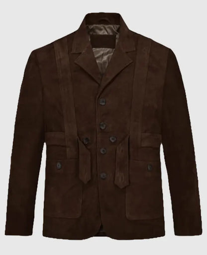Men's Safari Dune Suede Leather Blazer