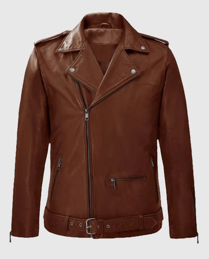 Mens' Rutland Tan Leather Riding Jacket