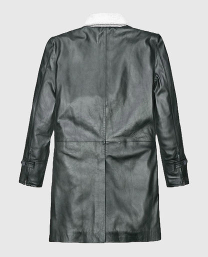 Metallic Gray Tom Hardy Trench Coat